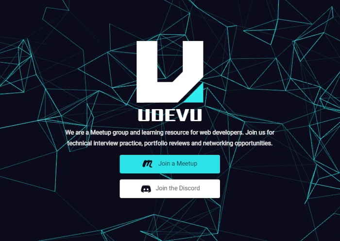 UDEVU.dev website screenshot